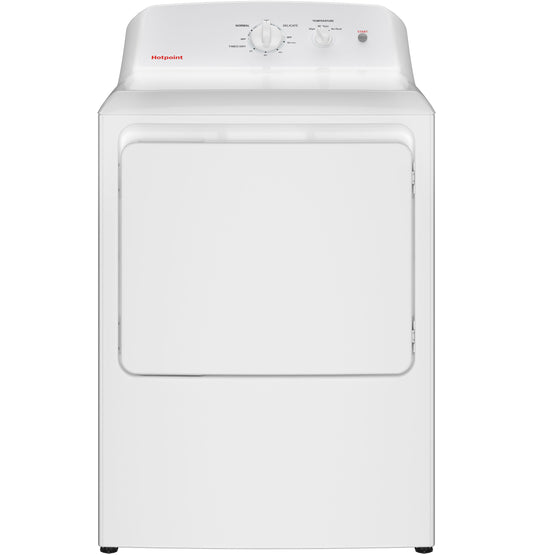 Hotpoint 6.2 cu. ft. Capacity Electric Dryer with Up to 120 ft. Venting and Shallow Depth