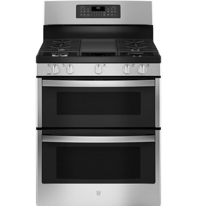 GE 30" Free-Standing Gas Double Oven Convection Range