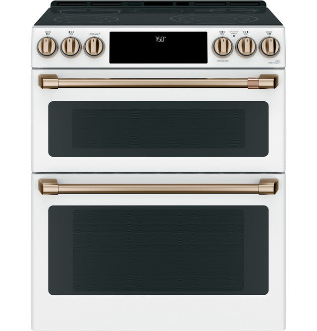 CAFÉ™ 30" Smart Slide-In, Front-Control, Radiant and Convection Double-Oven Range