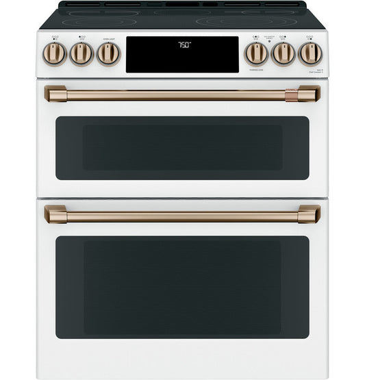 CAFÉ™ 30" Smart Slide-In, Front-Control, Radiant and Convection Double-Oven Range