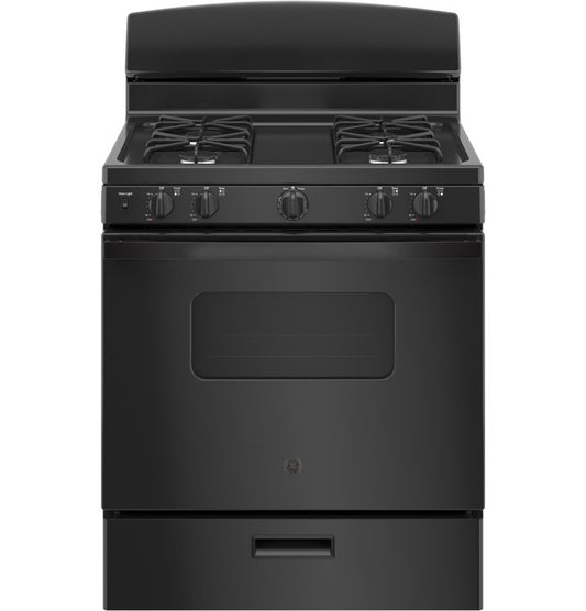 GE® 30" Free-Standing Front Control Gas Range