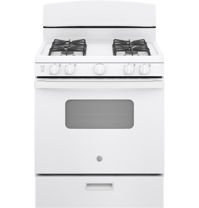 GE® 30" Free-Standing Front Control Gas Range