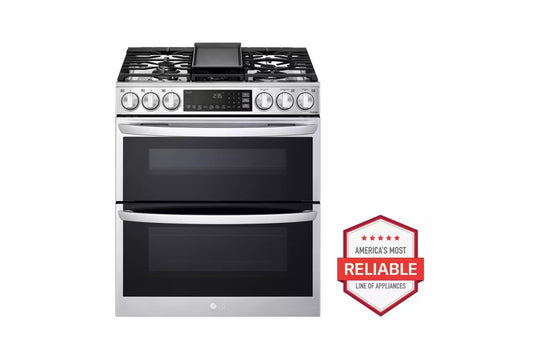 6.9 cu. ft. Smart Gas Double Oven Slide-in Range with InstaView®, ProBake® Convection, Air Fry, and Air Sous Vide