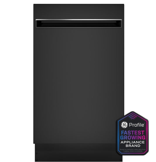 GE Profile™ ENERGY STAR® 18" ADA Compliant Stainless Steel Interior Dishwasher with Sanitize Cycle