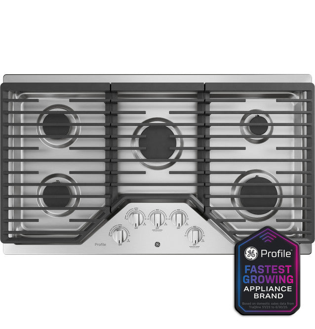 GE Profile™ 36" Built-In Gas Cooktop with Five Burners