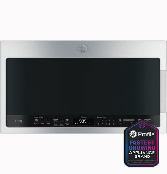 GE Profile™ 2.1 Cu. Ft. Over-the-Range Sensor Microwave Oven