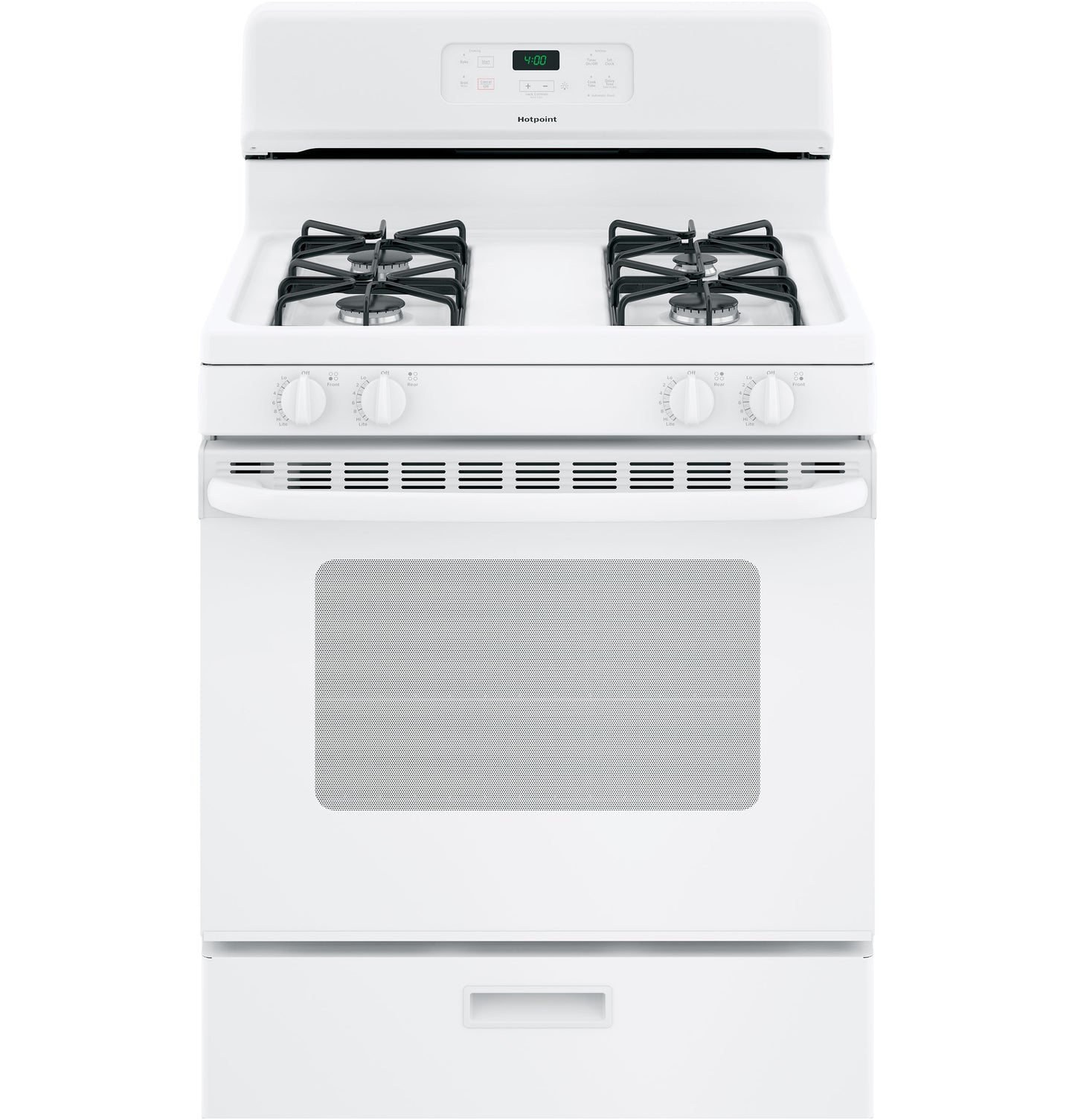 HOTPOINT® 30" FREE-STANDING STANDARD CLEAN GAS RANGE