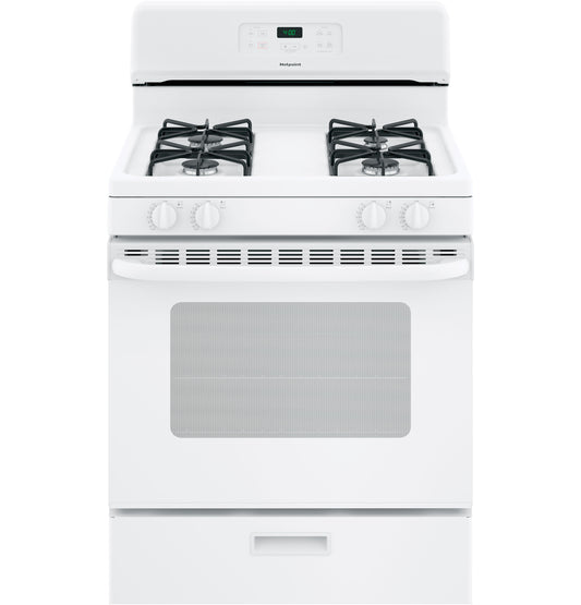 HOTPOINT® 30" FREE-STANDING STANDARD CLEAN GAS RANGE