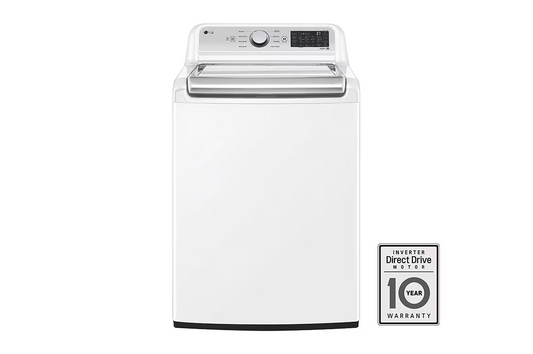 LG - 5.3 Cu. Ft. High-Efficiency Smart Top Load Washer with 4-Way Agitator and TurboWash3D