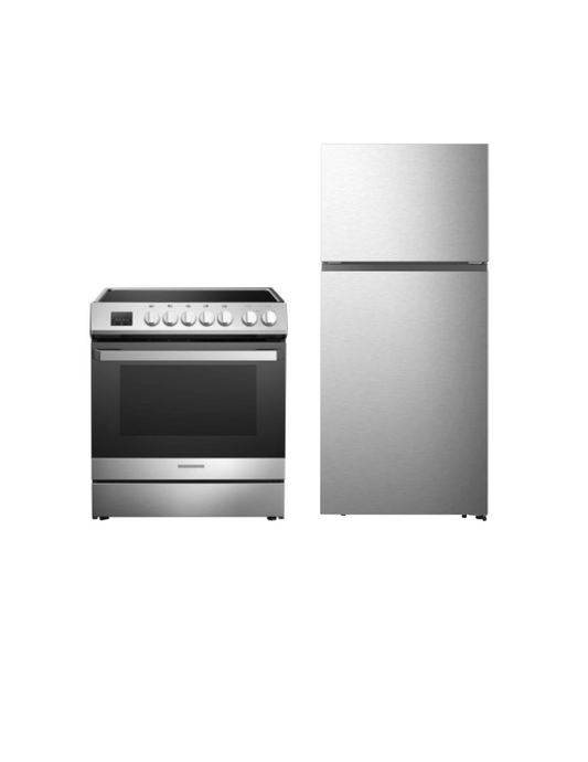 QUALITY GLOBAL Refrigerator and Electric Stove Combo