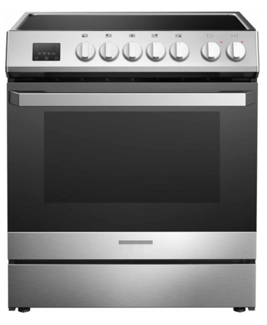 QUALITY GLOBAL 30 inch Electric Range Knob Control with Convection Stainless Steel with Ceramic Top